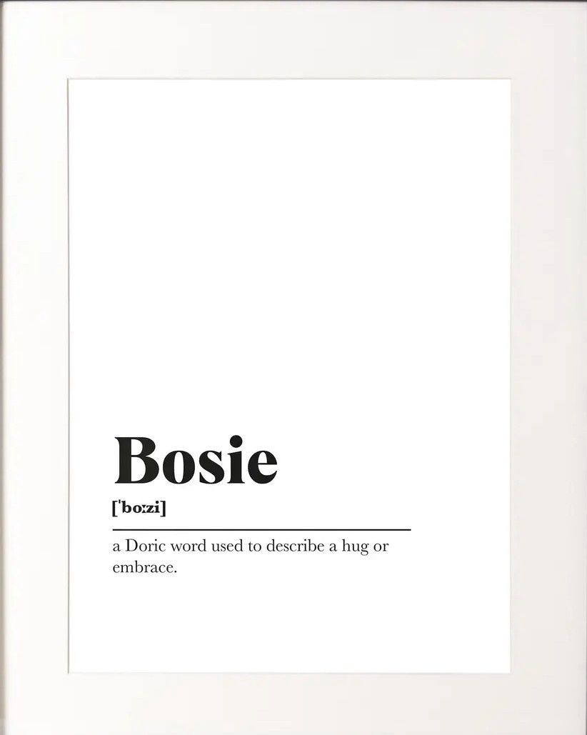 Bosie A5 Print - Monochrome