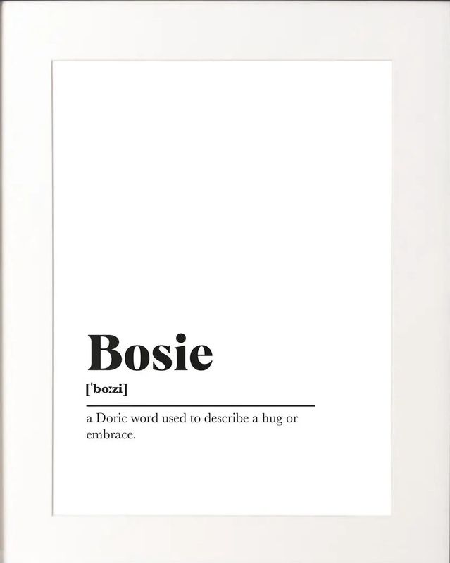 Bosie A5 Print - Monochrome
