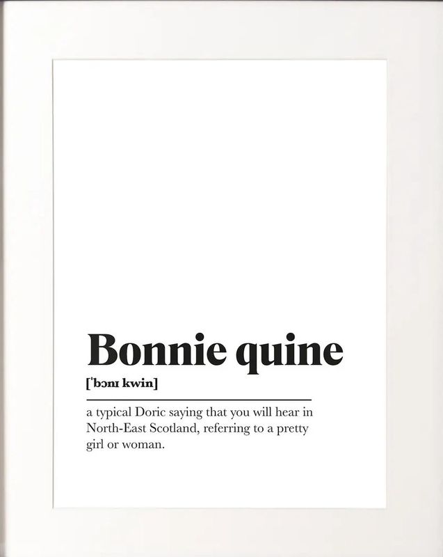 Bonnie Quine A4 Print - Monochrome