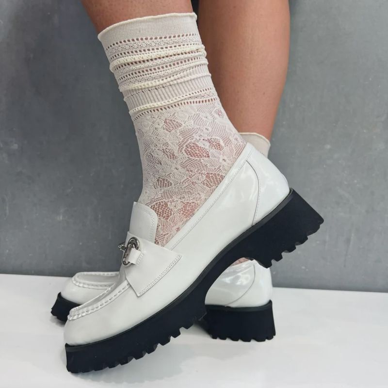 The Loafer Sock - Cream