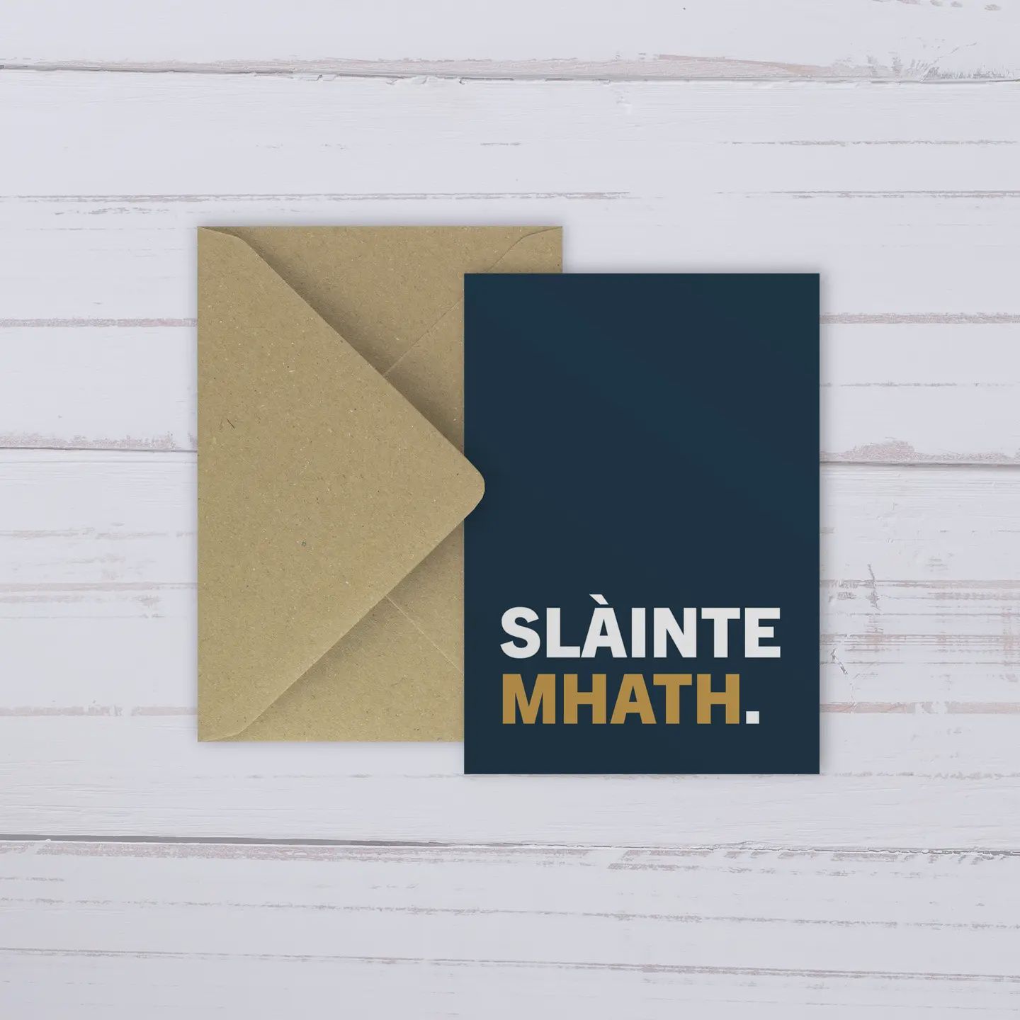 Slainte Mhath Card - Navy