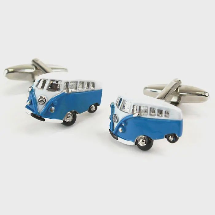 Campervan Cufflinks - Blue