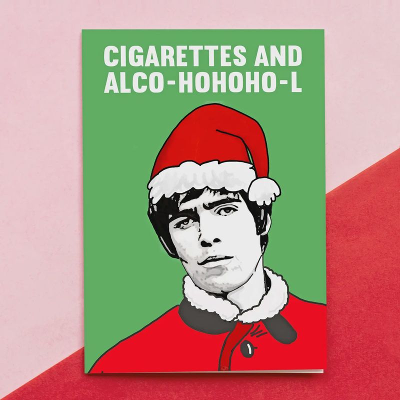 Christmas Card - Cigarettes &amp; Alco-hohoho-l