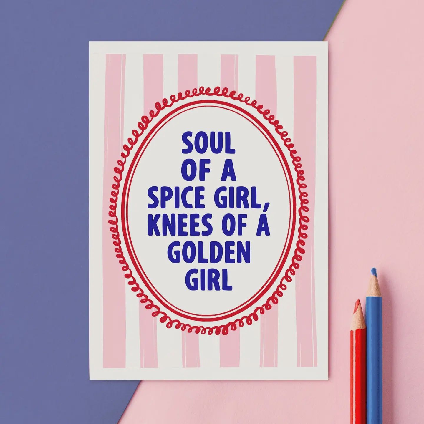 Birthday Card - Spice Girl/Golden Girl