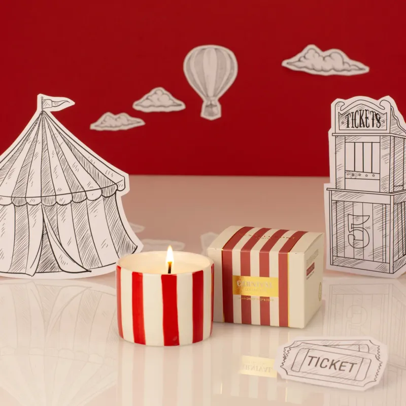 Carnival Ringmaster Red Votive Candle - Plum &amp; Pomegranate