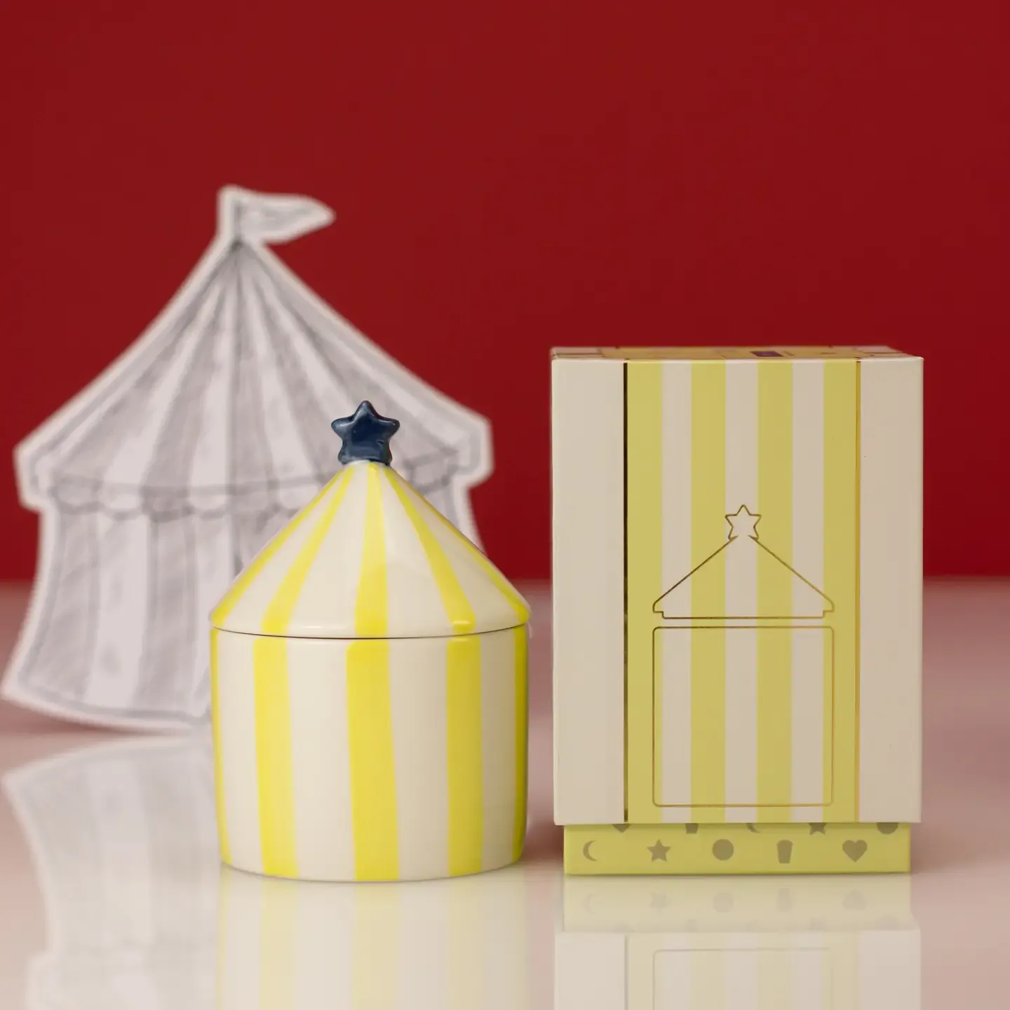 Carnival Yellow Fortune Teller Candle - Amber &amp; Bergamot