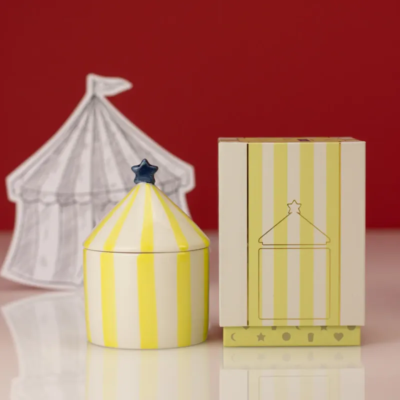 Carnival Yellow Fortune Teller Candle - Amber &amp; Bergamot