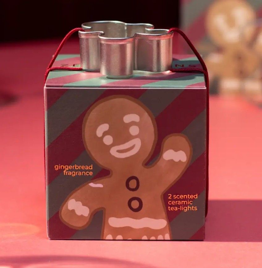 Gingerbread Tealights Box of 2 - Gingerbread