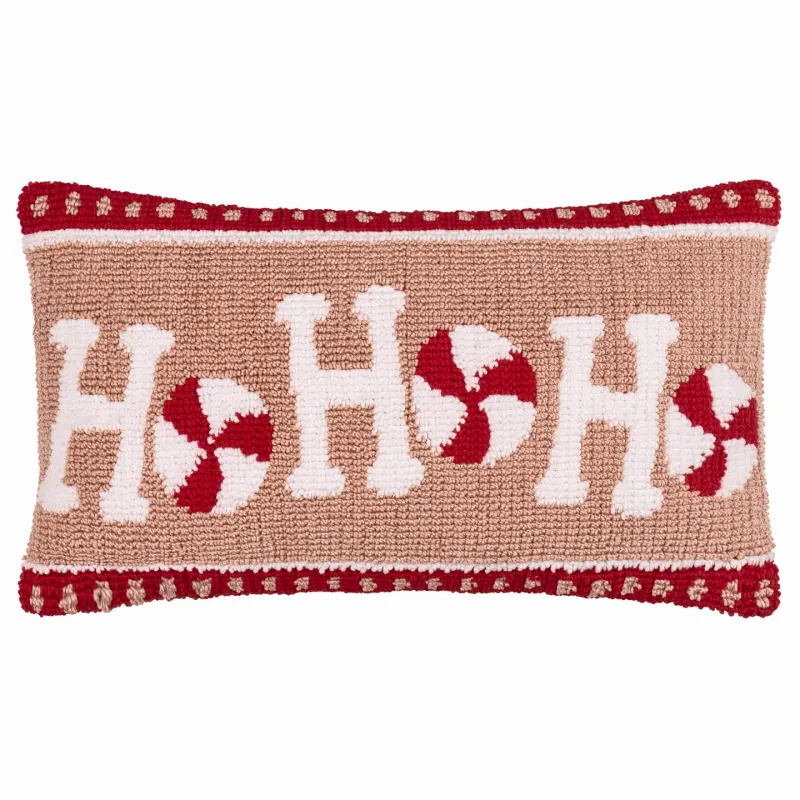 Ho ho ho Tufted Cushion 30x50cm - Pink/Red