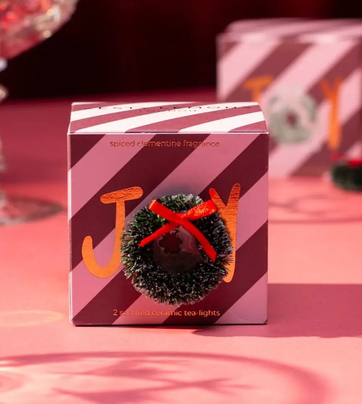 Joy Tealights Box of 2 - Spiced Clementine