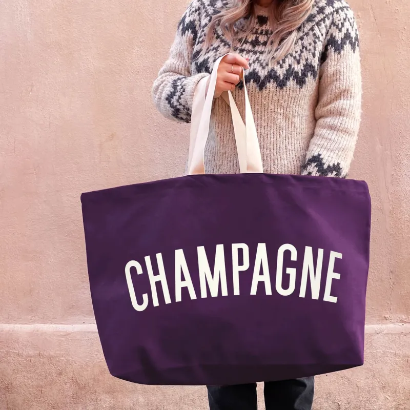 Really Big Bag - Champagne - Plum