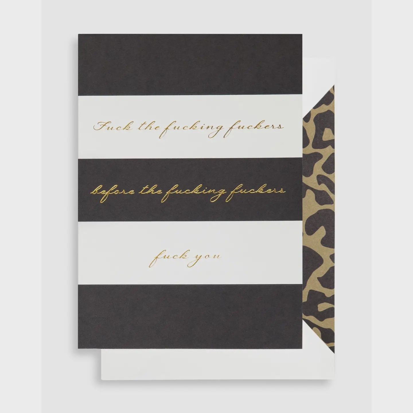 Greeting Card - F**K the F**King F**Kers Before the F**King F**Kers F**K You