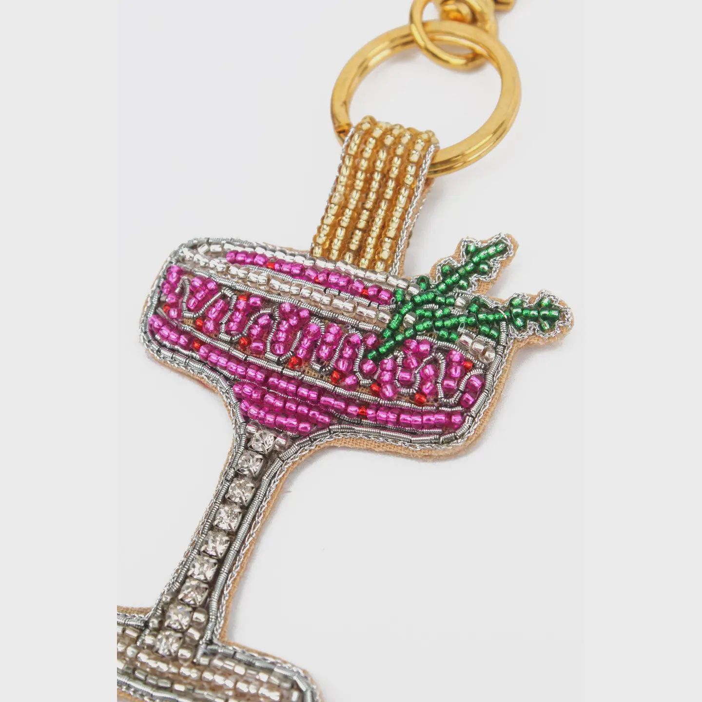 Pink berry Fizz Cocktail Keyring/Bag Charm