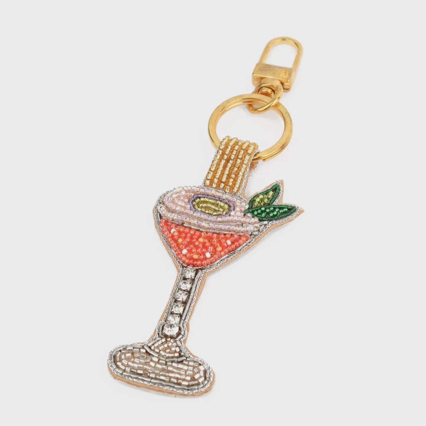 Passionfruit Martini Cocktail Keyring/Bag Charm