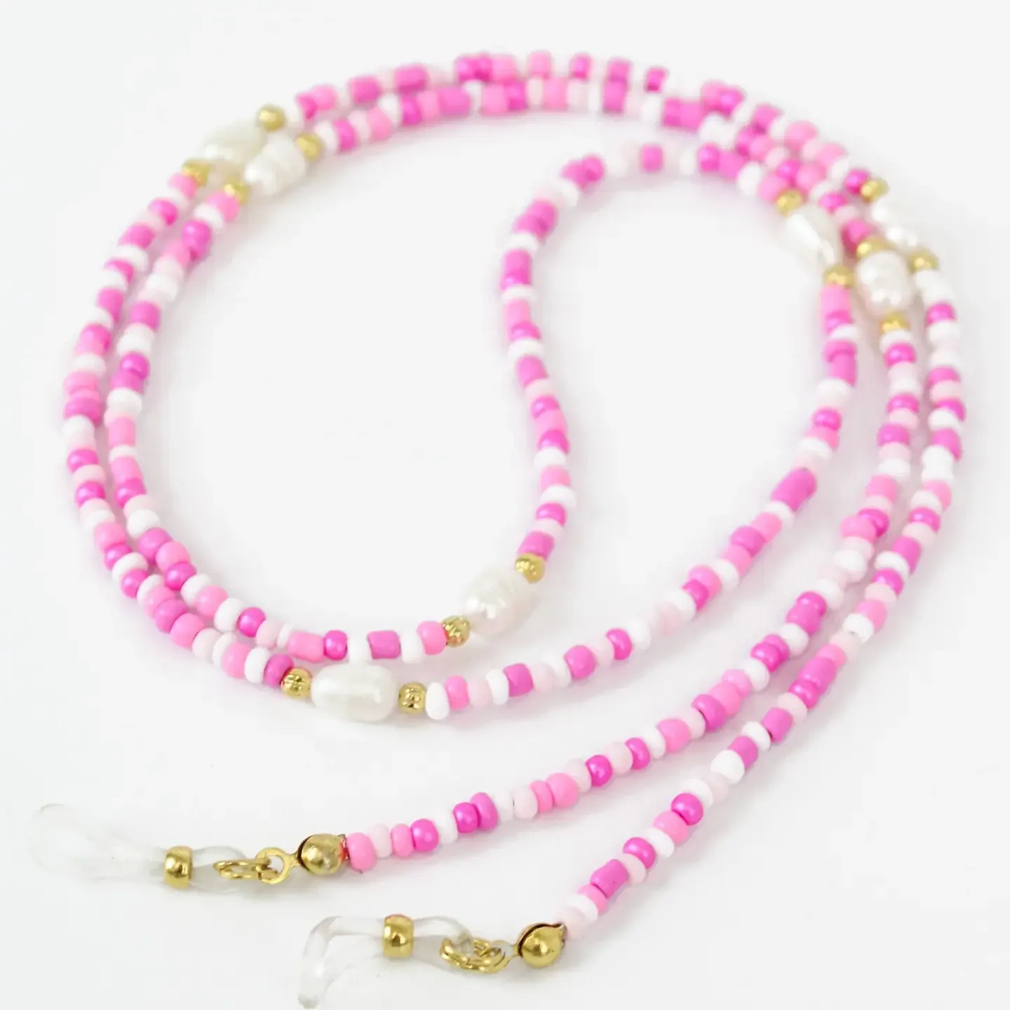 Sunglass Chain - Pink Beads
