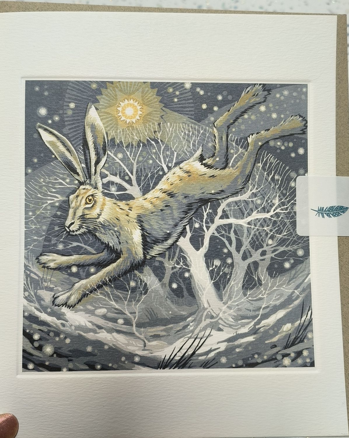 Greeting Card - Frosty Hare