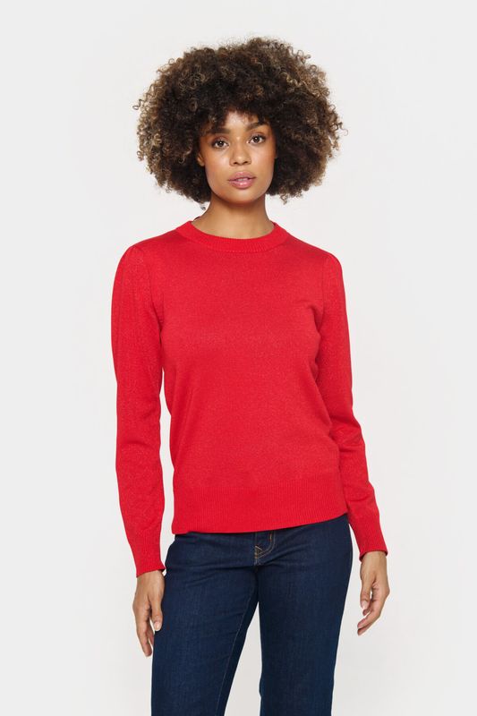 Kila LS Shimmer Pullover - Racing Red