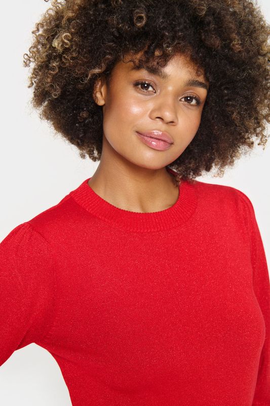 Kila LS Shimmer Pullover - Racing Red