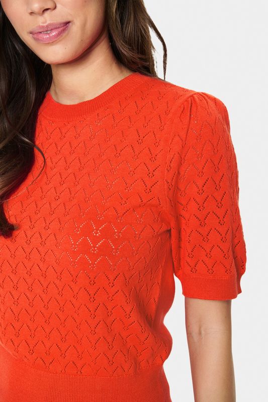 Karna Puff Pullover - Poinciana