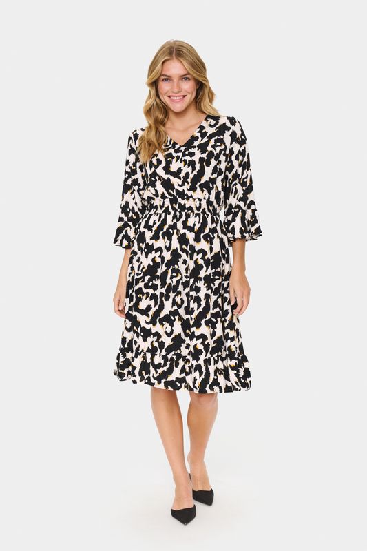Marca Long Dress - Orchid Painted Leopard