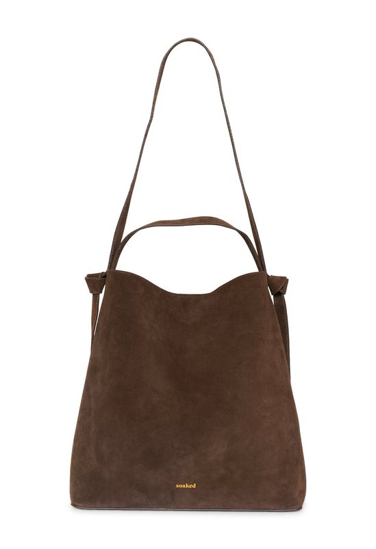 Calilje Suede Tote Bag - Coffee Bean