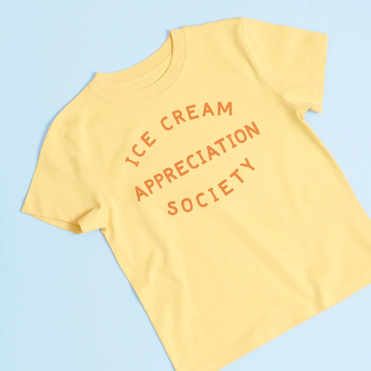 Ice Cream Appreciation Society Kids TShirt - Sunshine Yellow