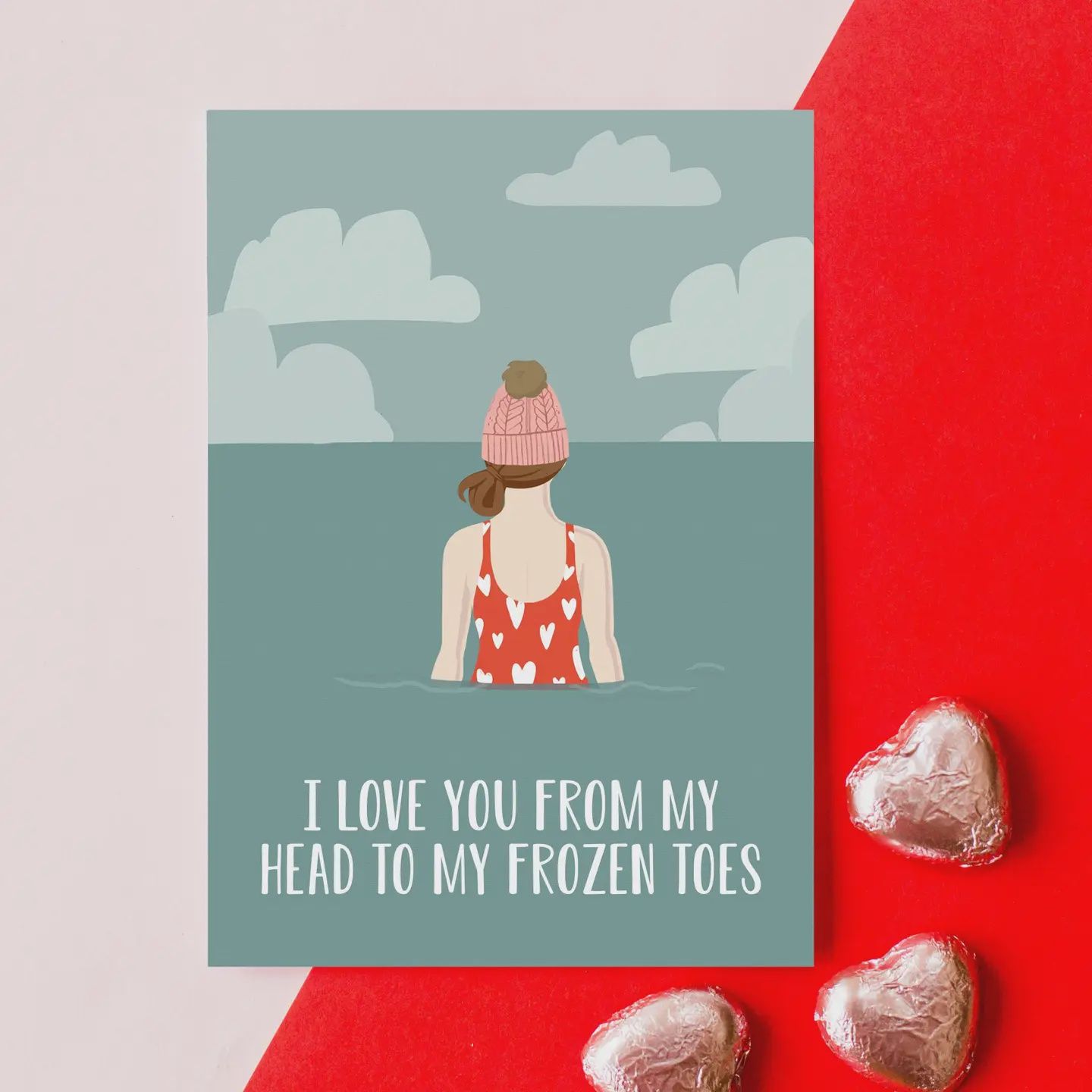 Greeting Card - Frozen Toes
