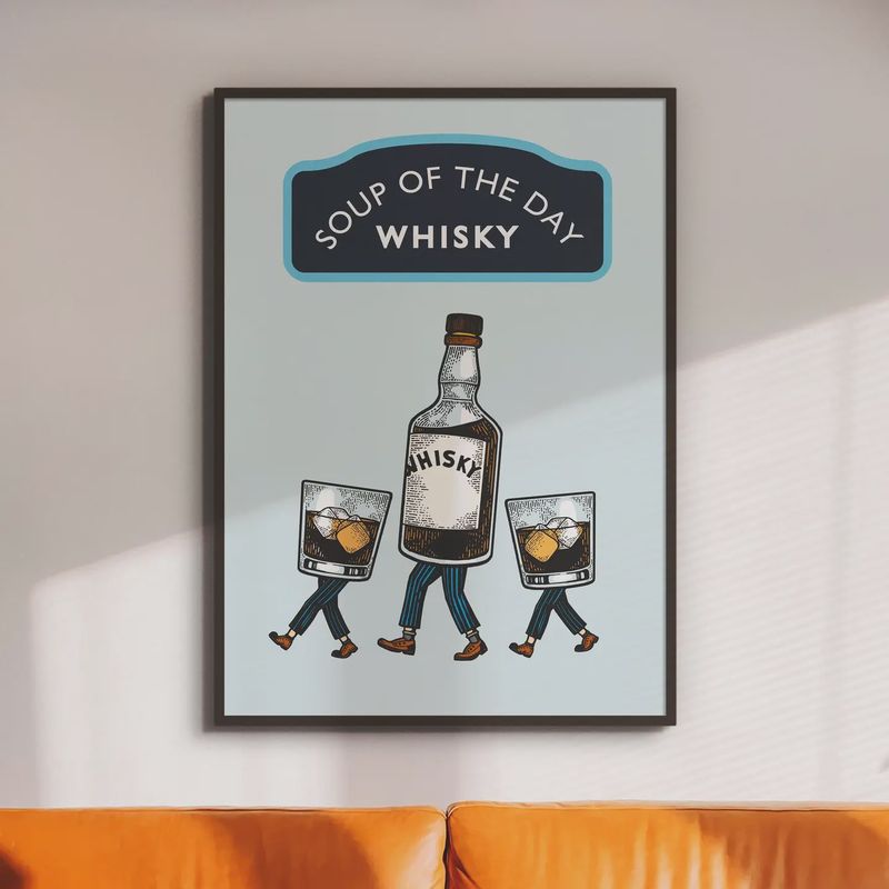 Artwork A4 Print - Scottish Soup of the Day: Whisky