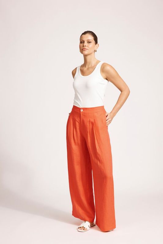 Miramar Palazzo Pant - Coral