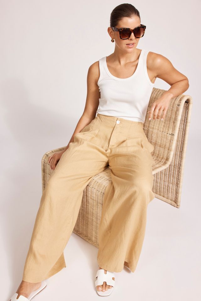 Miramar Palazzo Pant - Camel