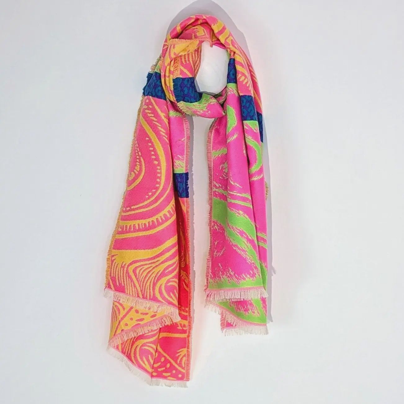 Swirl Scarf - Neon