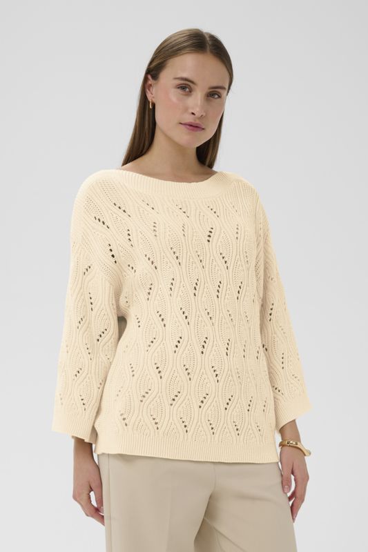 Rava Nana Knitted Pullover - Whisper White
