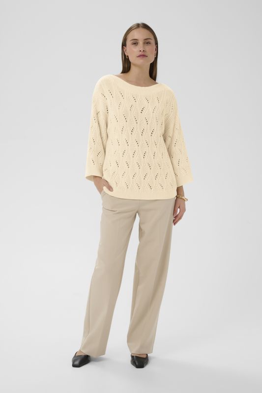 Rava Nana Knitted Pullover - Whisper White