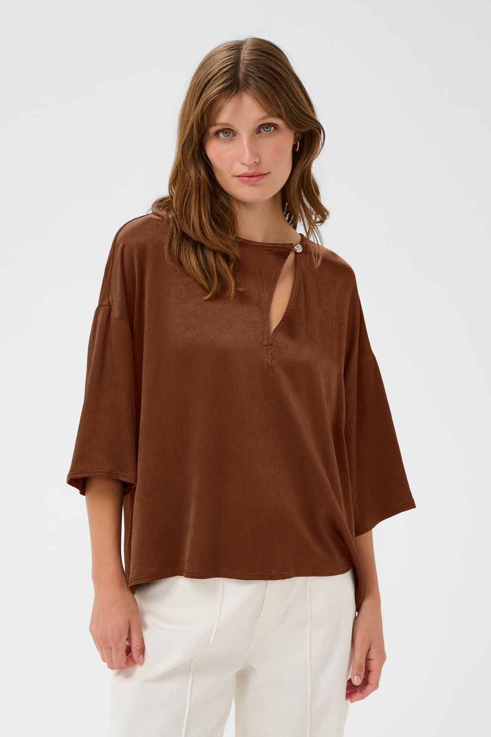 Mirabella Blouse - Cappuccino