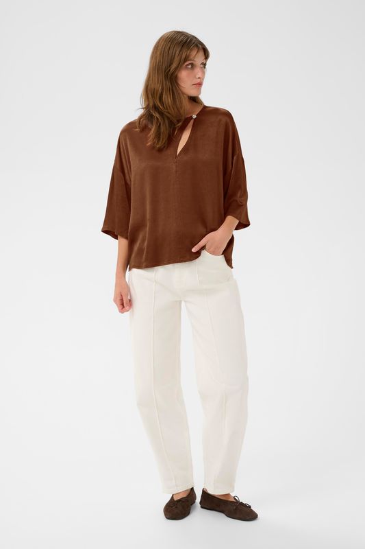 Mirabella Blouse - Cappuccino