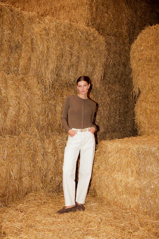 Rina Barrel Jeans - Whitecap Grey