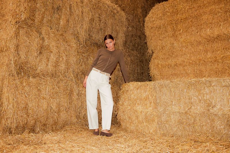 Rina Barrel Jeans - Whitecap Grey