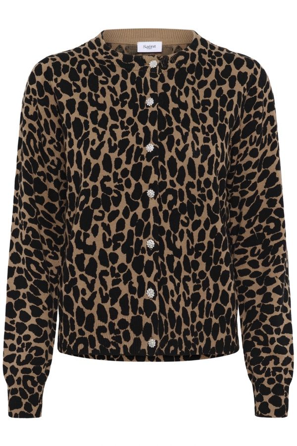 Paloma Cardigan - Tiger's Eye Spotty Leopard