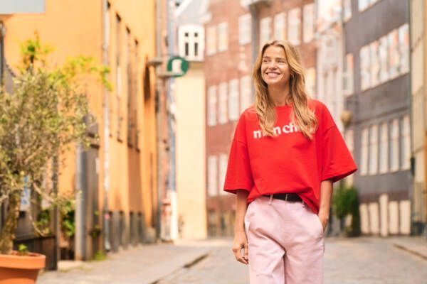Panna SS Sweatshirt - Fiery Red