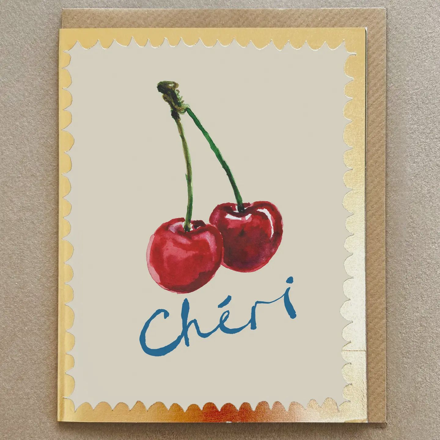 Greeting Card Cherry - Cheri