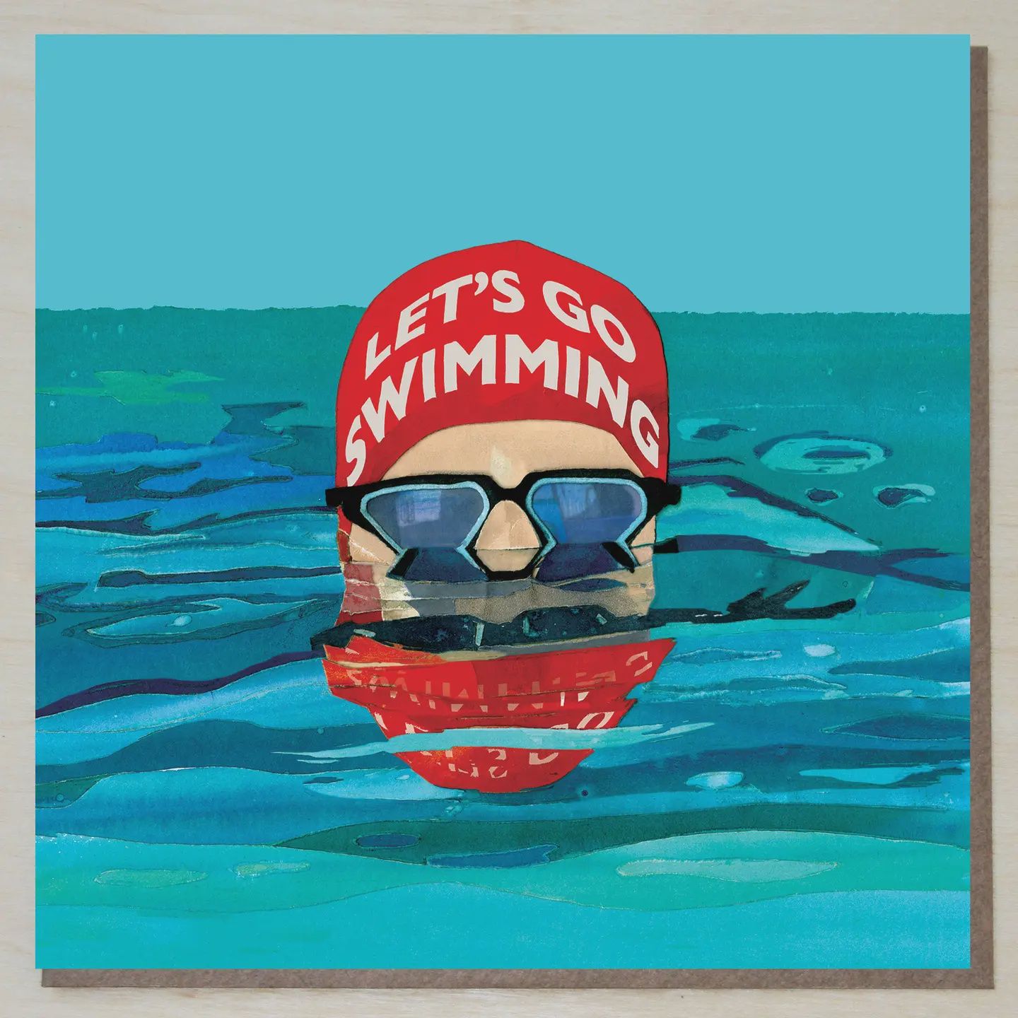 Greeting Card - Let's Go Swimming