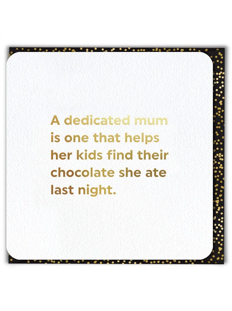 Mother's Day Card - Helps Find Chocolate