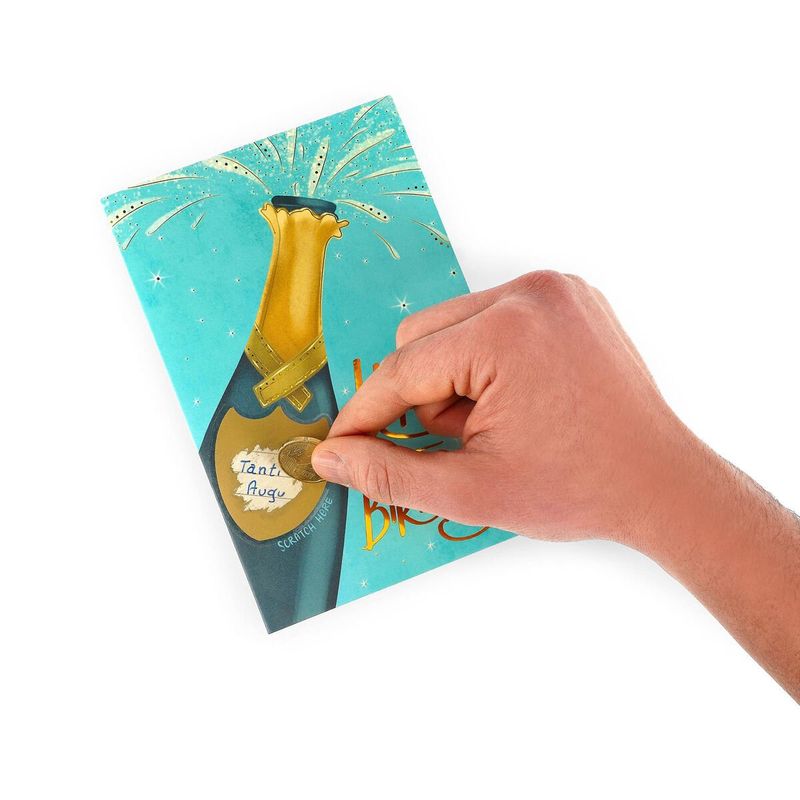 Scratch Off Card - Champagne Bottle