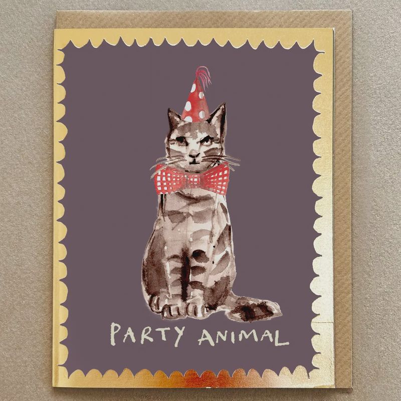 Greeting Card - Party Animal Cat