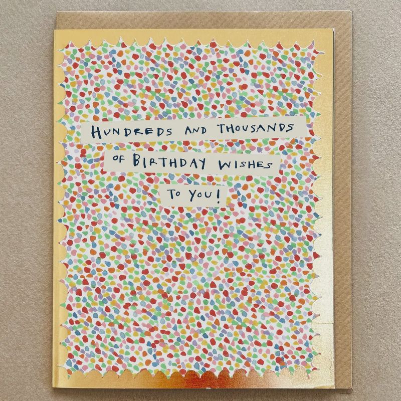 Birthday Card - Hundreds &amp; Thousands