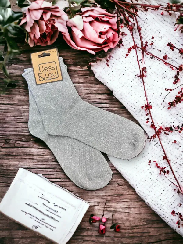 Sparkly Lurex Socks - Several colours available