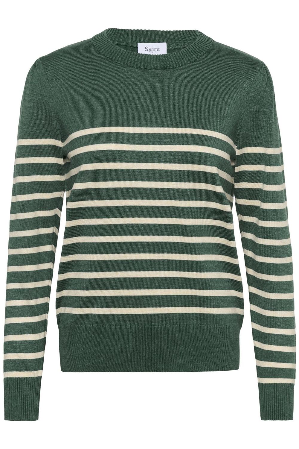 Mila LS Striped Pullover - June Brown Rice Stripe