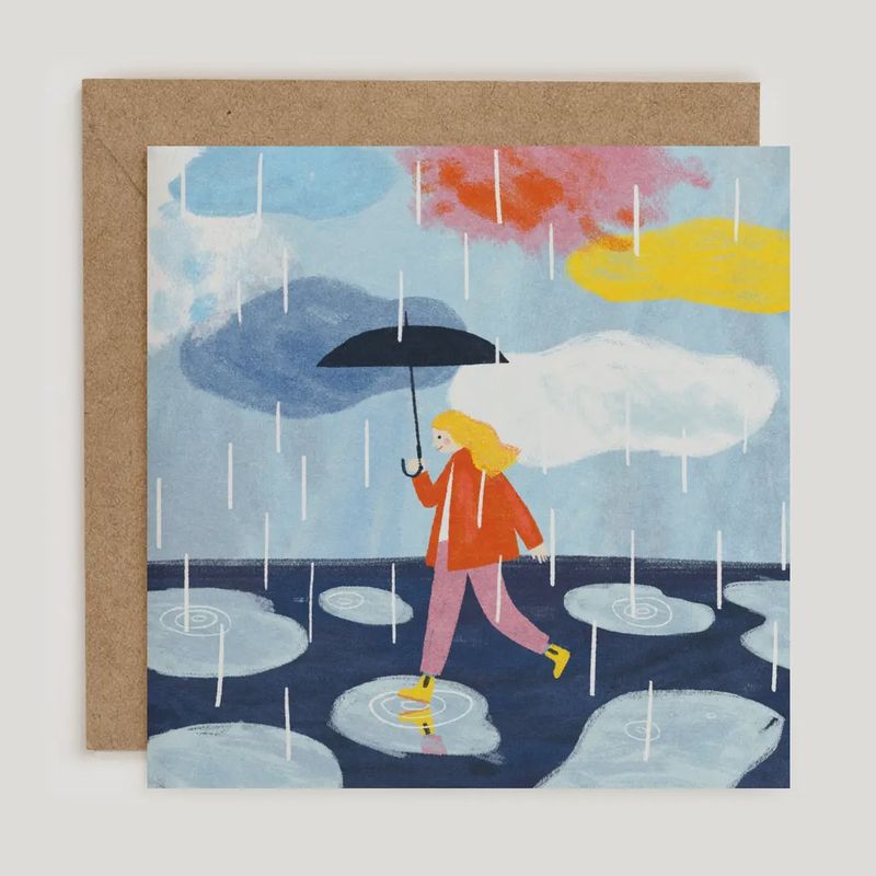 Greeting Card - Rainy Day
