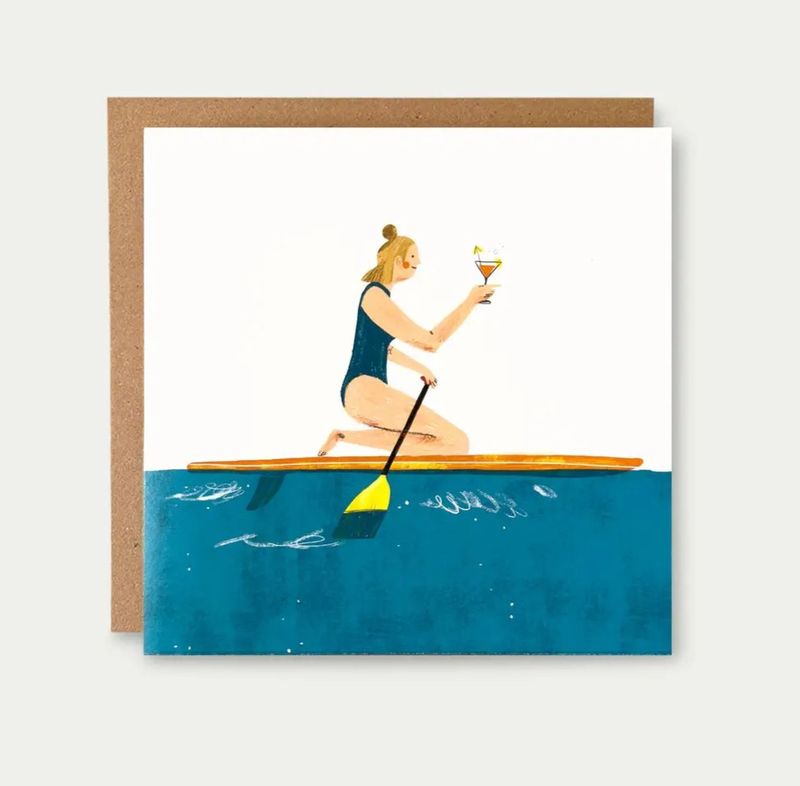 Greeting Card - Paddle &amp; Cocktail