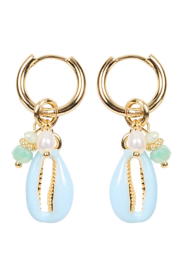 Montego Cowrie Earring - Safira
